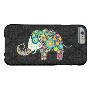 Colourful Retro Flower Elephant Design Barely There iPhone 6 Case