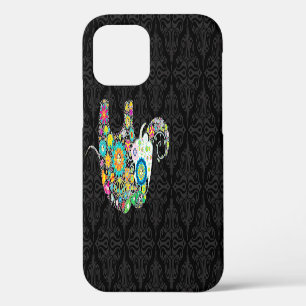 Colourful Retro Flower Elephant Design iPhone 12 Case
