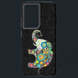 Colourful Retro Flower Elephant Design Samsung Galaxy Case<br><div class="desc">Retro flowers in a shape of an elephant. Decorated with images of diamond studs. Design is available on other products and can be requested on any product offered by Zazzle.</div>
