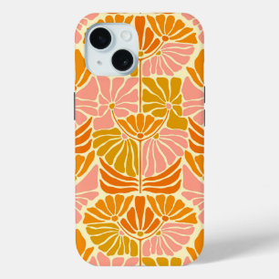 Colourful Retro Flowers iPhone 15 Case