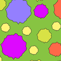 Colourful Retro funky geometric polka dot Tote Bag