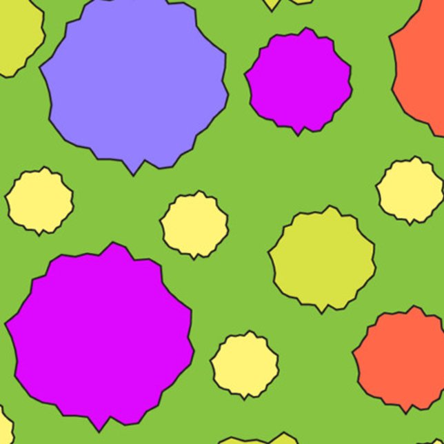 Colourful Retro funky geometric polka dot Tote Bag (Creator Uploaded)