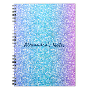 Colourful Retro Glitter And Sparkles 2 Notebook