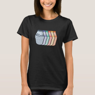 Colourful Retro Korean Drink Bottles Pop Art T-Shirt