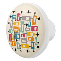 Colourful Retro Mid Century Modern Atomic Abstract