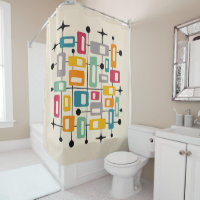 Colourful Retro Mid Century Modern Atomic Abstract