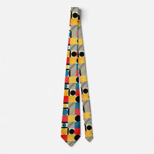 Colourful Retro Modern Bauhaus Tie