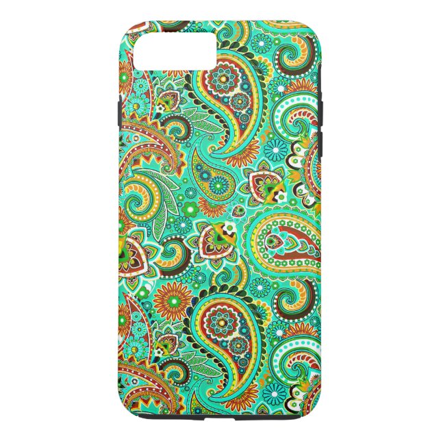 Colourful Retro Paisley 2a Case-Mate iPhone Case (Back)