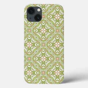 Colourful retro pattern background 2 iPhone 13 case