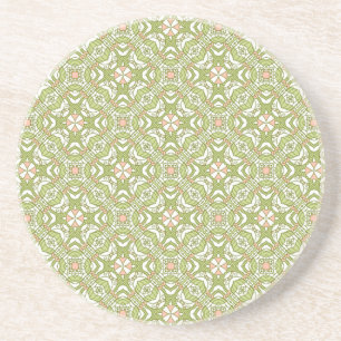 Colourful retro pattern background 2 coaster
