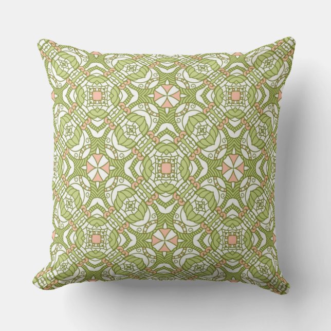 Colourful retro pattern background 2 cushion (Front)