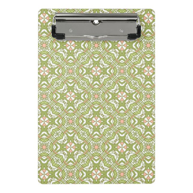 Colourful retro pattern background 2 mini clipboard (Front)