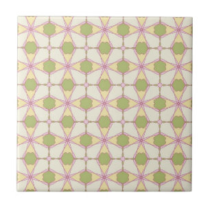 Colourful retro pattern background 3 ceramic tile