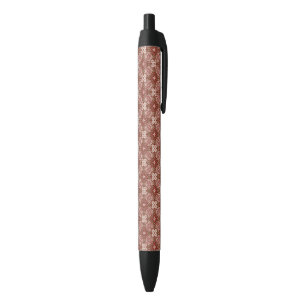 Colourful retro pattern background 4 black ink pen