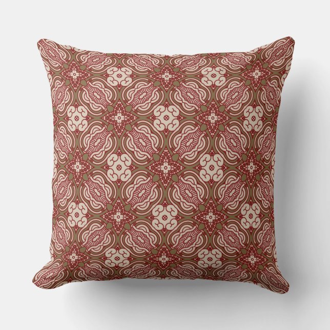 Colourful retro pattern background 4 cushion (Front)