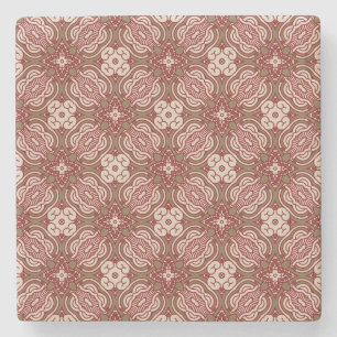 Colourful retro pattern background 4 stone coaster