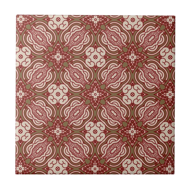 Colourful retro pattern background 4 tile (Front)