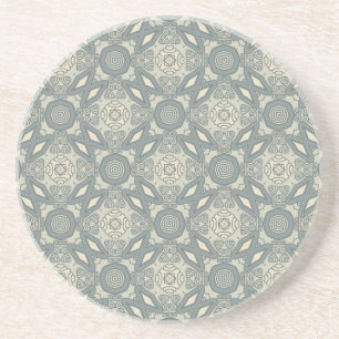 Colourful retro pattern background 5 coaster