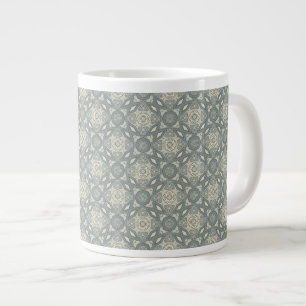 Colourful retro pattern background 5 large coffee mug