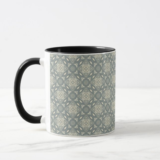 Colourful retro pattern background 5 mug (Left)