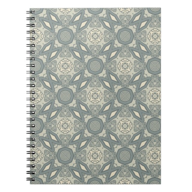 Colourful retro pattern background 5 notebook (Front)