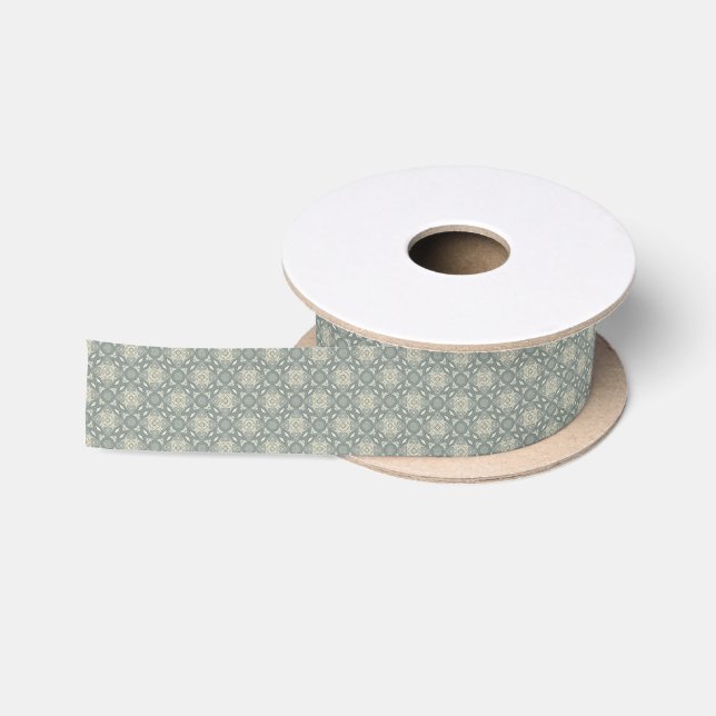 Colourful retro pattern background 5 satin ribbon (Spool)