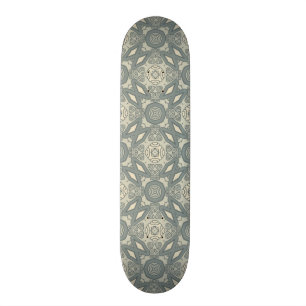 Colourful retro pattern background 5 skateboard