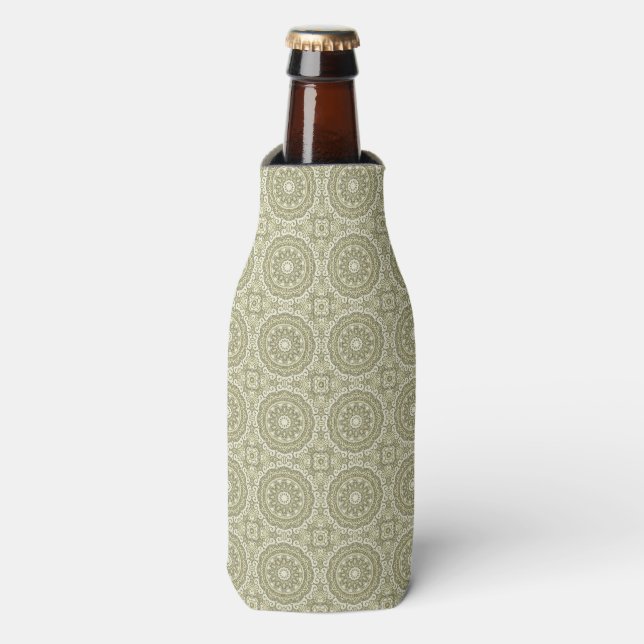 Colourful retro pattern background 6 bottle cooler (Bottle Front)