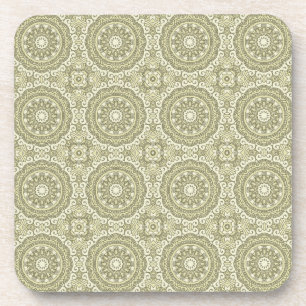 Colourful retro pattern background 6 coaster