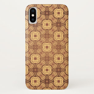 Colourful retro pattern background iPhone x case