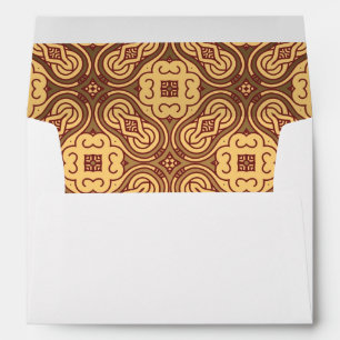Colourful retro pattern background envelopes