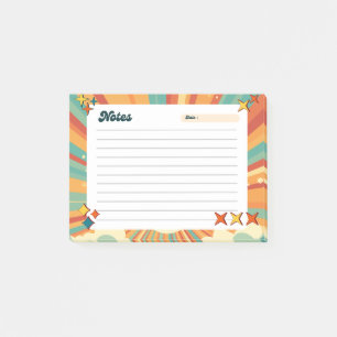 Colourful Retro Playful Post-It Notes