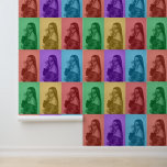 Colourful Retro Pop Art Modern Custom Photo Grid Wallpaper<br><div class="desc">A colourful retro yet modern pop art design featuring a custom photo grid. Simply customise your own photo to create your own unique art. An ideal design for home decor,  personalised gifts and unique favours.</div>