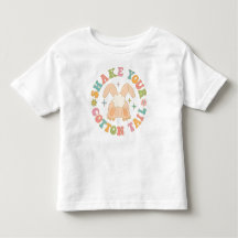 Colourful Retro Shake Your Cotton Tail Bunny Easte