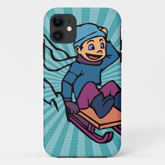 Colourful Retro Skiing | skiing lovers | winter sp Case-Mate iPhone Case (Back)