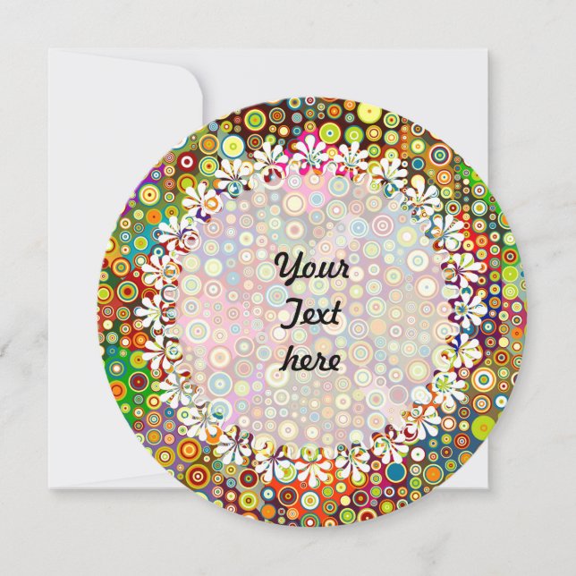 Colourful Retro Spots + your idea (Front)