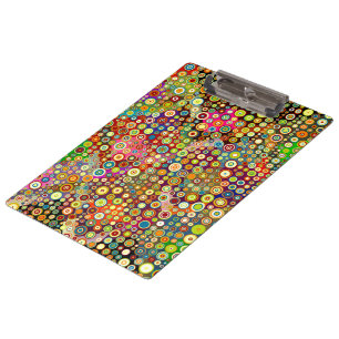 Colourful Retro Spots + your idea Clipboard