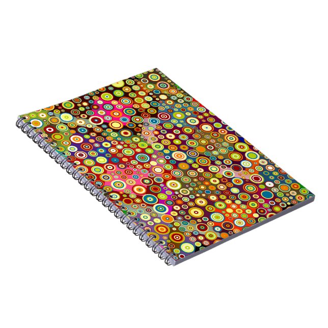 Colourful Retro Spots + your idea Notebook (Right Side)
