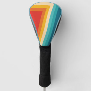 Colourful Retro Stripe - 70s, 80s Golf Head Cover