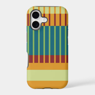 Colourful retro striped pattern