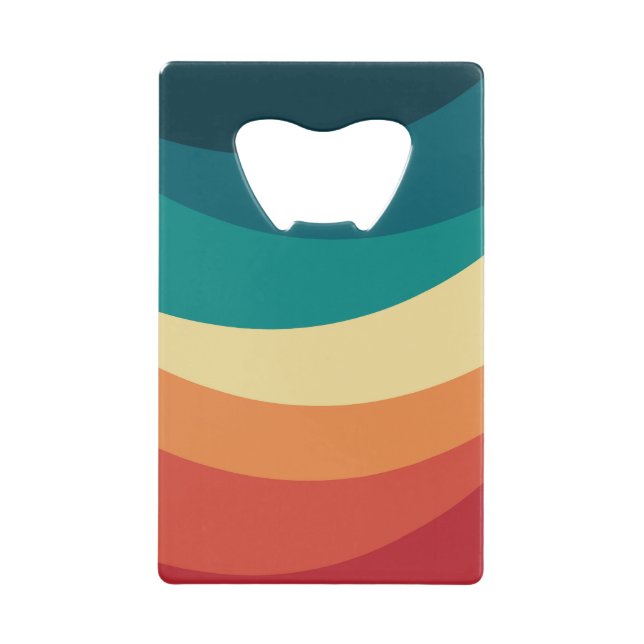 Colourful retro style curves design (Front)