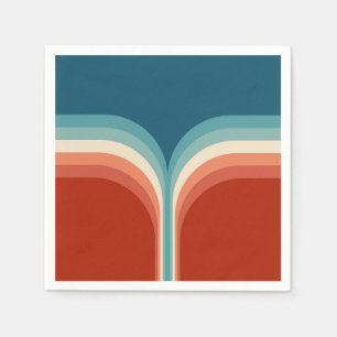Colourful Retro style double arch decoration Napkin