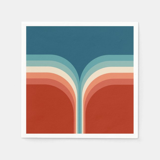 Colourful Retro style double arch decoration Napkin (Front)