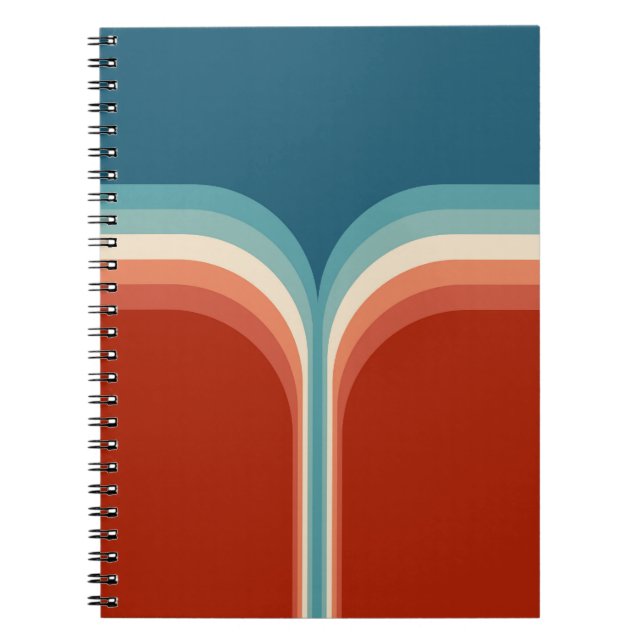 Colourful Retro style double arch decoration Notebook (Front)