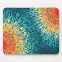 Colourful retro style solar flare