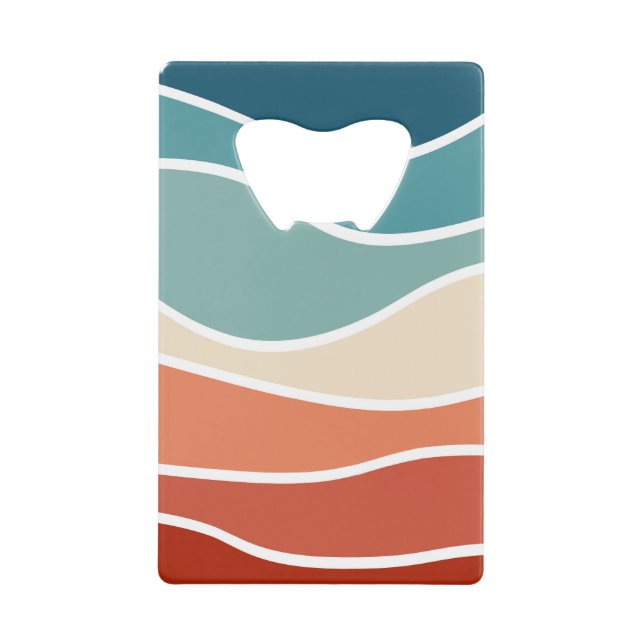 Colourful retro style waves (Front)