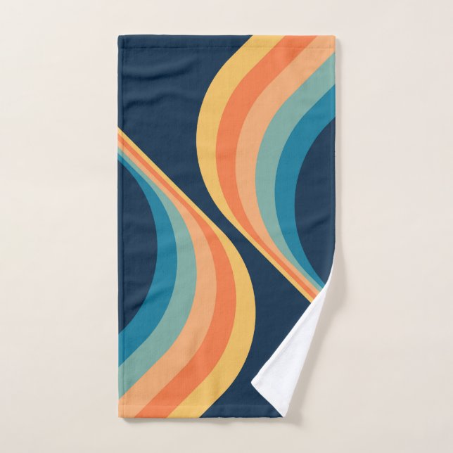 Colourful retro style wings design  bath towel set (Hand Towel)