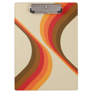 Colourful retro style wings design  clipboard