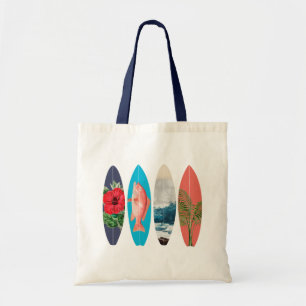 Colourful Retro Surfboards Tote Bag