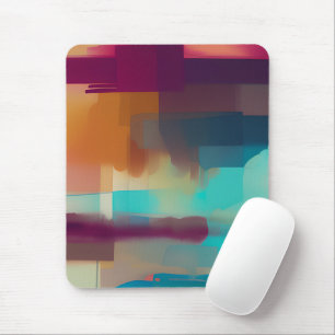 Colourful retro tone blend mouse pad